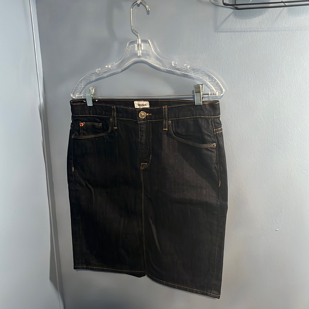 Hudson Mattie pencil jean skirt